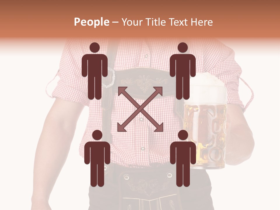 Cut Brown Crest PowerPoint Template