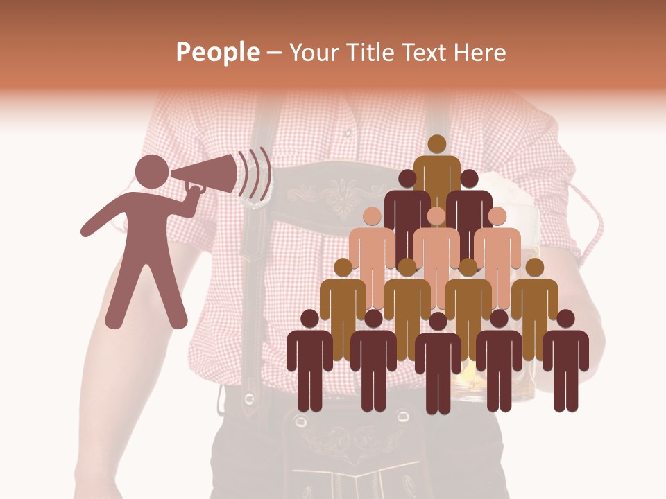 Cut Brown Crest PowerPoint Template