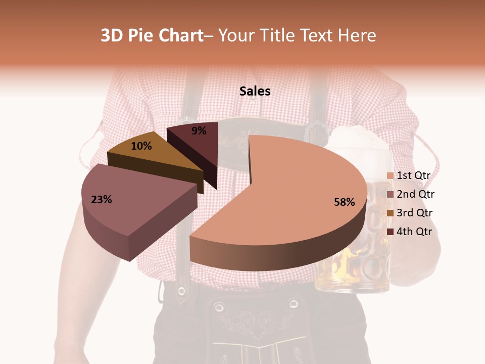 Cut Brown Crest PowerPoint Template