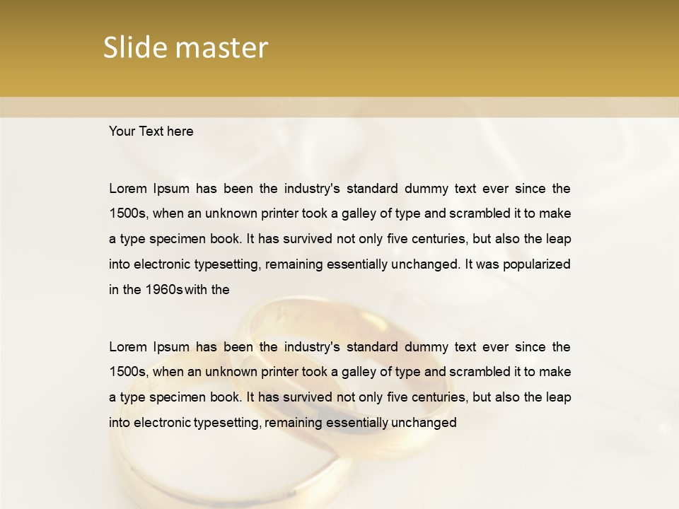 Symbol Ring Celebration PowerPoint Template