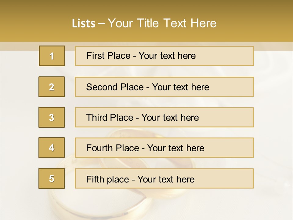 Symbol Ring Celebration PowerPoint Template