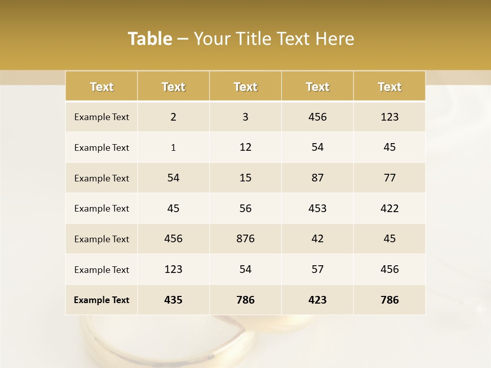 Symbol Ring Celebration PowerPoint Template