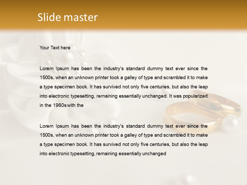 Detail Bridal Wedding PowerPoint Template