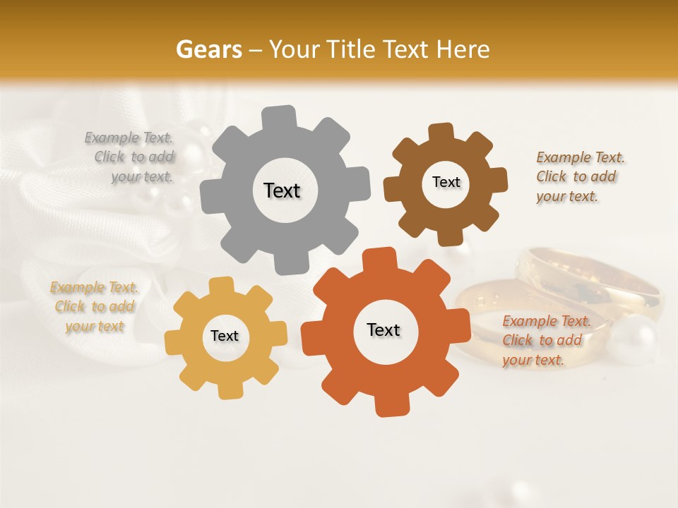 Detail Bridal Wedding PowerPoint Template