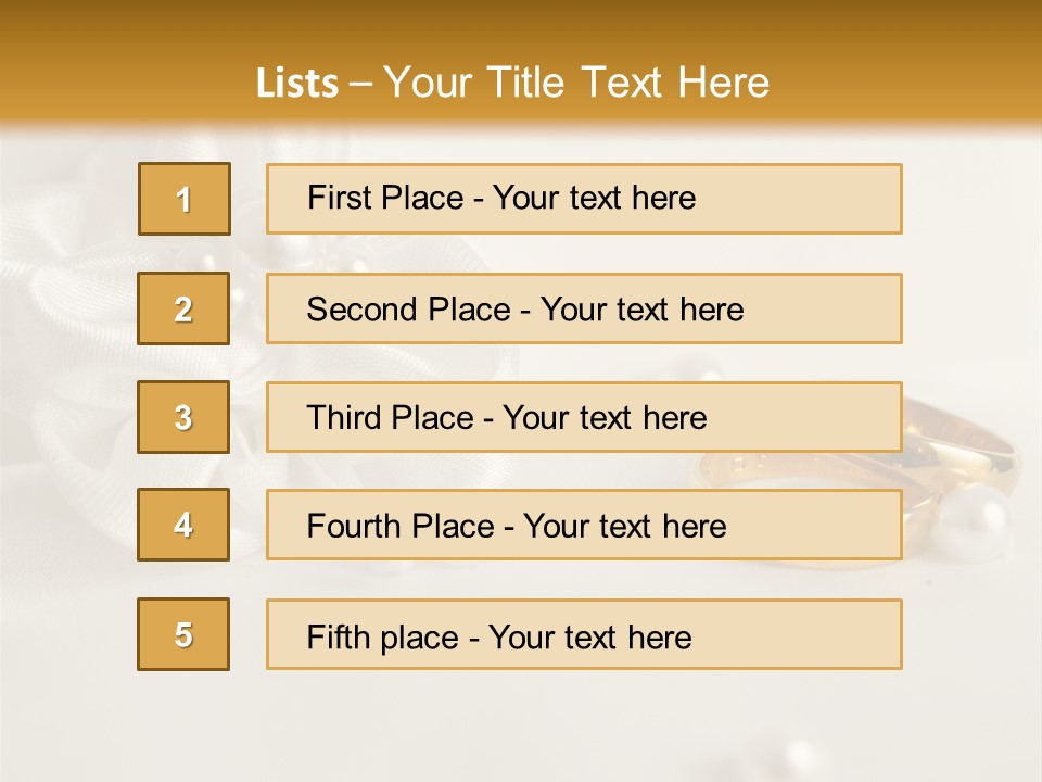 Detail Bridal Wedding PowerPoint Template