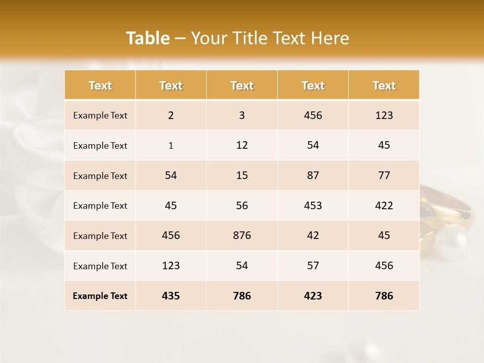 Detail Bridal Wedding PowerPoint Template