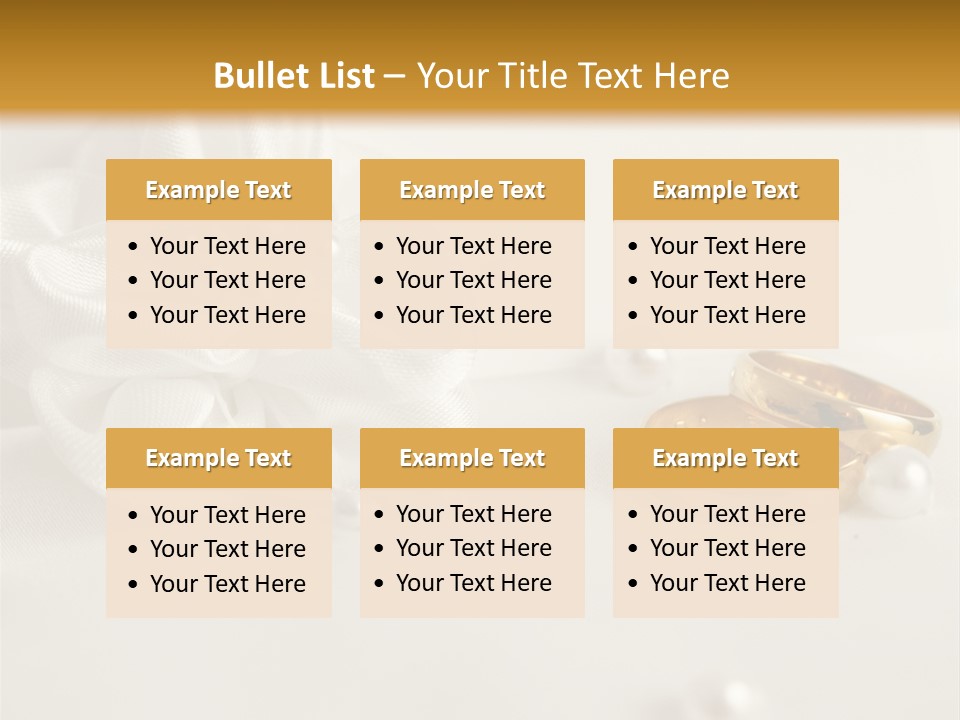 Detail Bridal Wedding PowerPoint Template