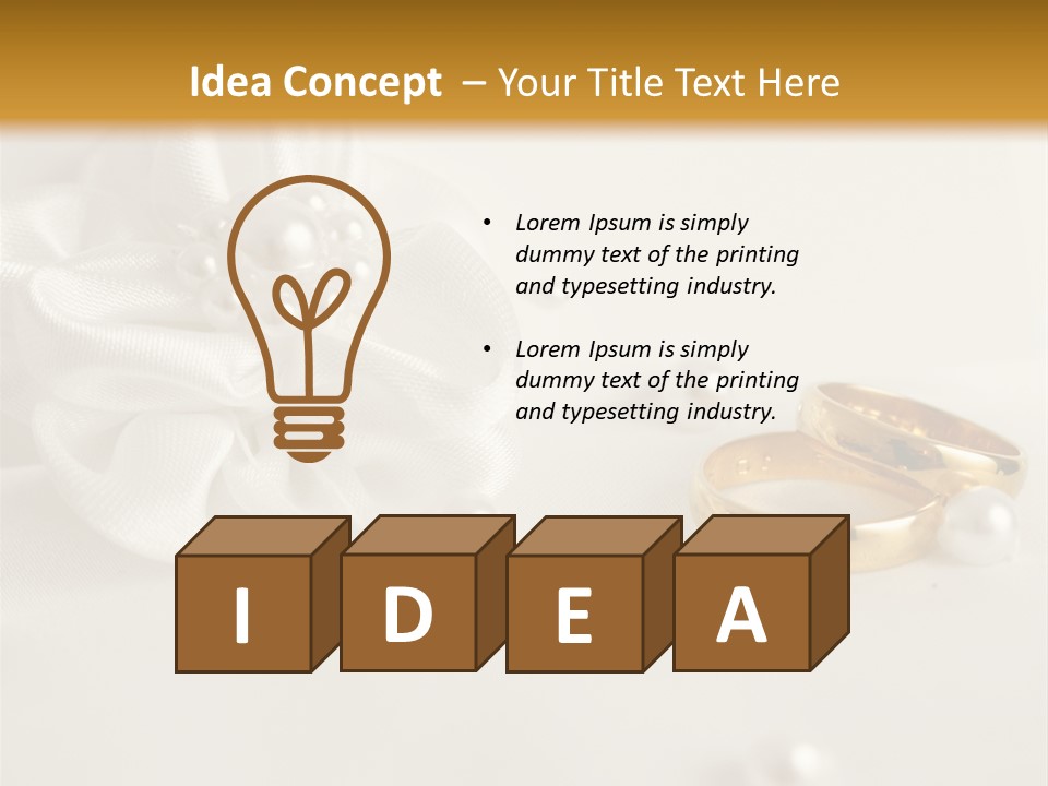 Detail Bridal Wedding PowerPoint Template