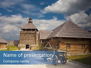 Cart History Zaporozhye PowerPoint Template