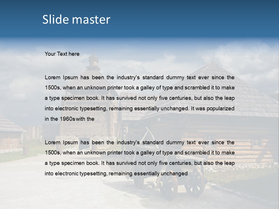 Cart History Zaporozhye PowerPoint Template