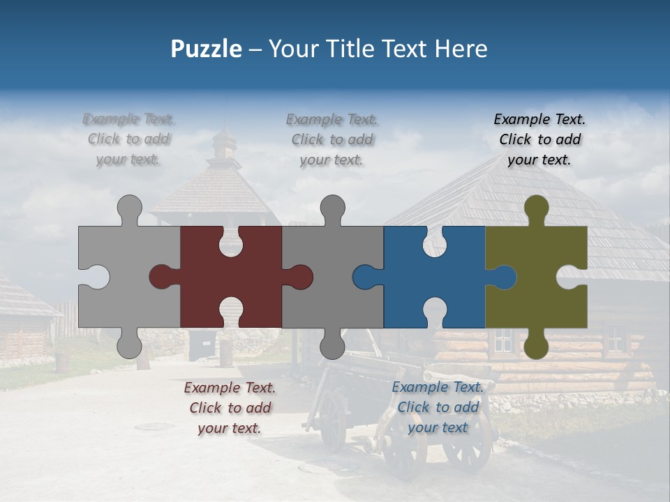 Cart History Zaporozhye PowerPoint Template