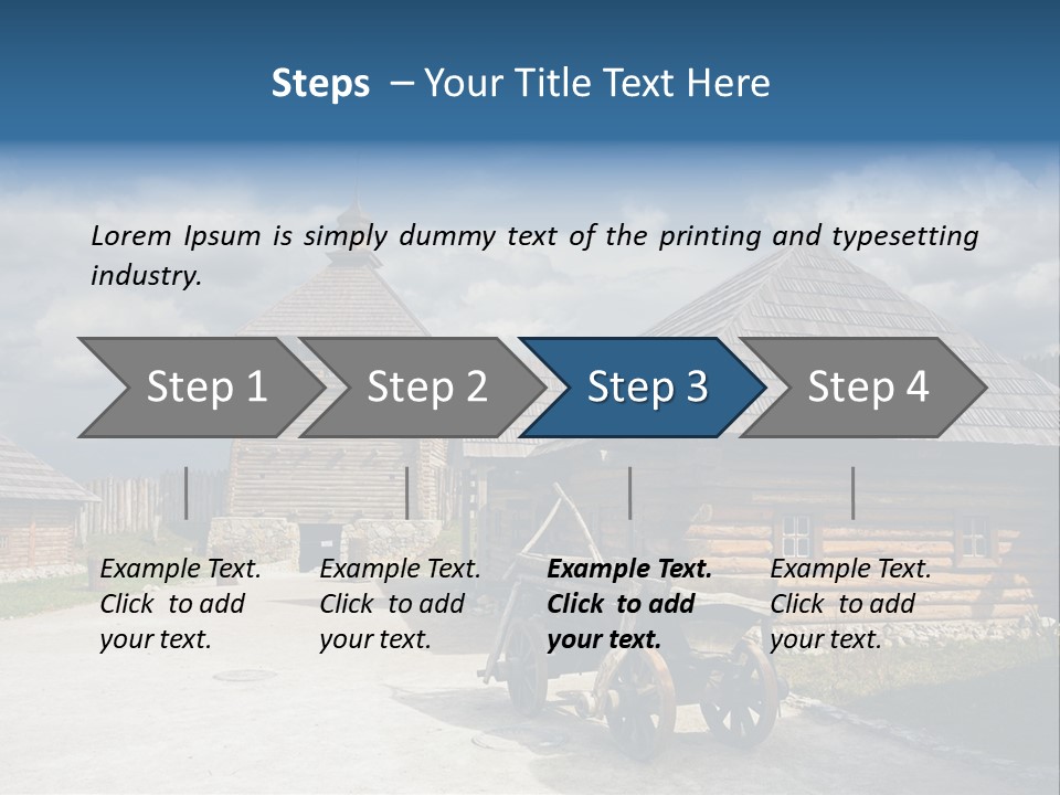 Cart History Zaporozhye PowerPoint Template