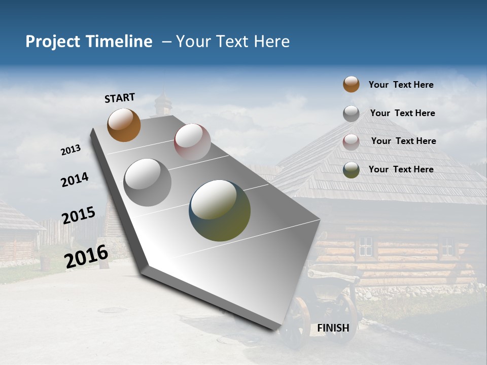 Cart History Zaporozhye PowerPoint Template