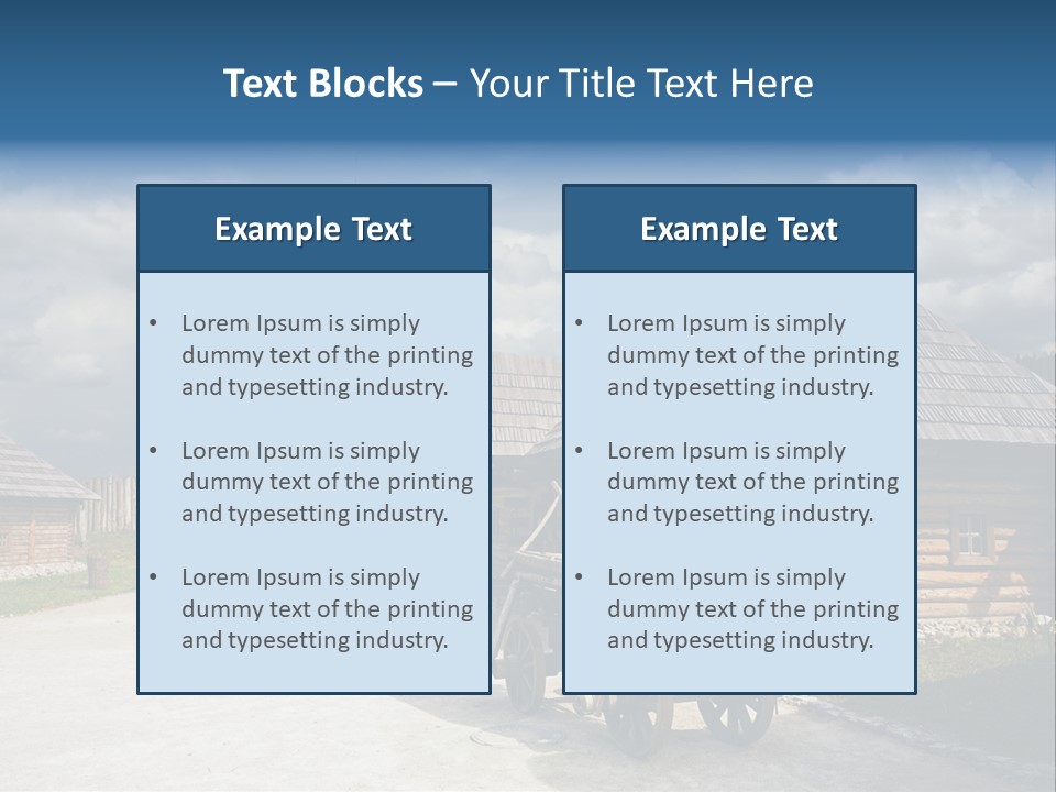 Cart History Zaporozhye PowerPoint Template