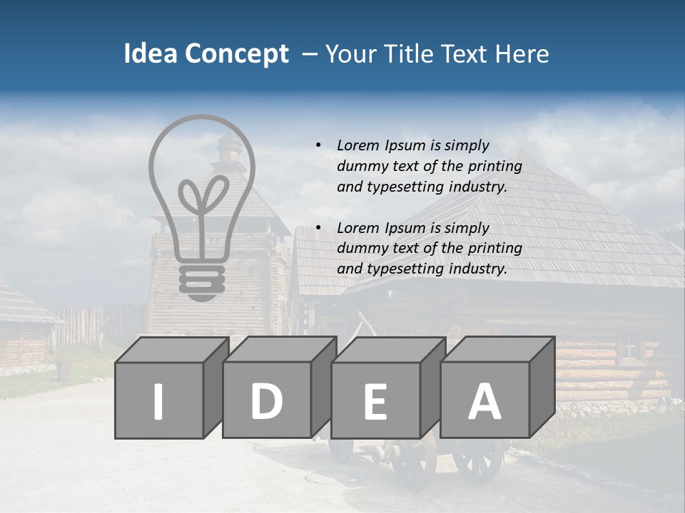 Cart History Zaporozhye PowerPoint Template