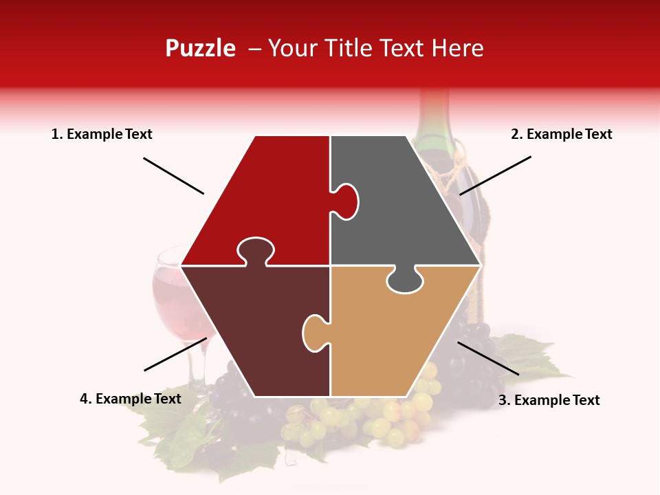 Bunch Grapes Blue PowerPoint Template