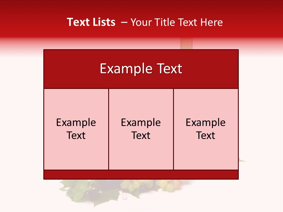 Bunch Grapes Blue PowerPoint Template