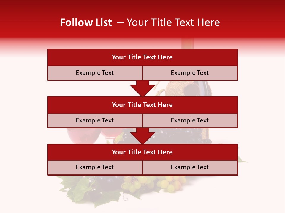 Bunch Grapes Blue PowerPoint Template