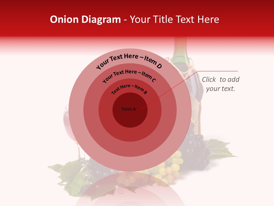 Bunch Grapes Blue PowerPoint Template