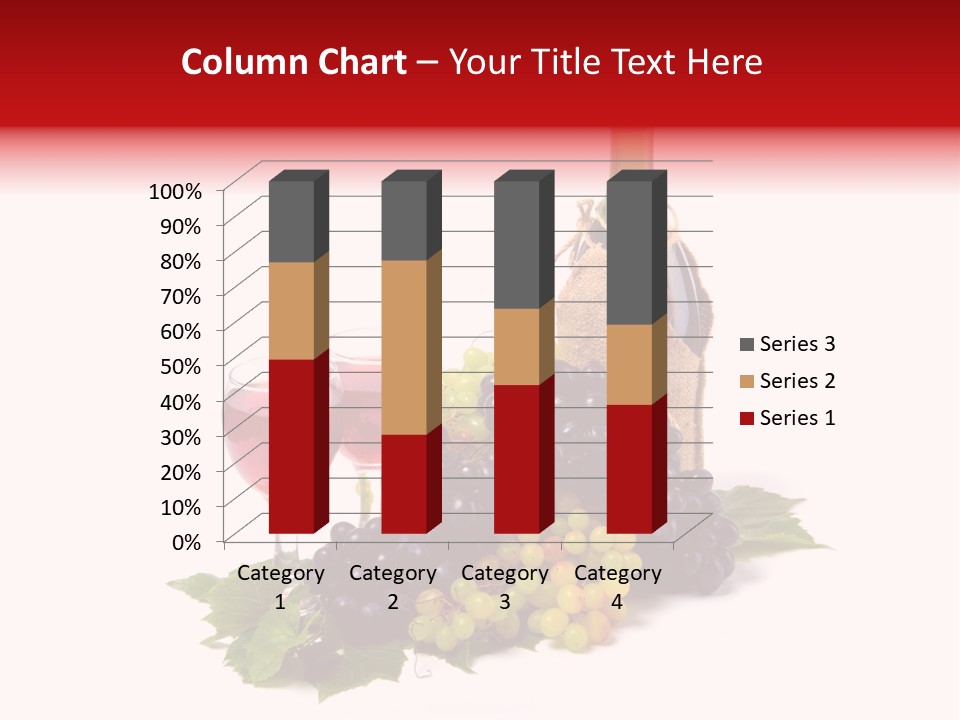 Bunch Grapes Blue PowerPoint Template