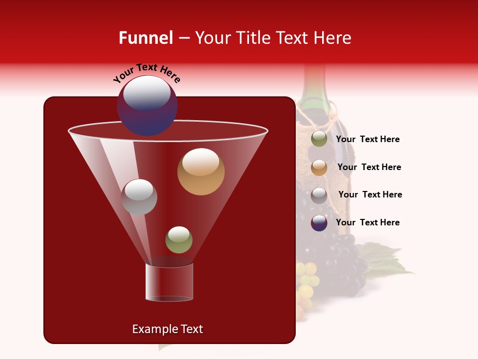 Bunch Grapes Blue PowerPoint Template