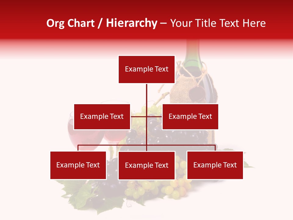 Bunch Grapes Blue PowerPoint Template