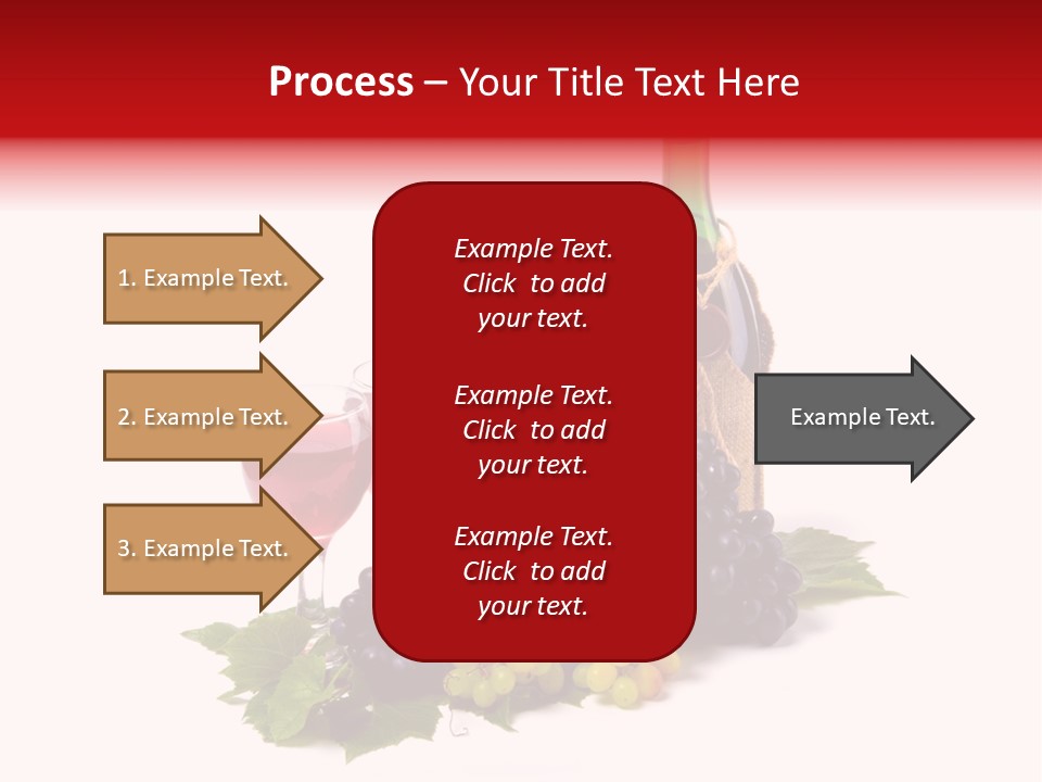 Bunch Grapes Blue PowerPoint Template