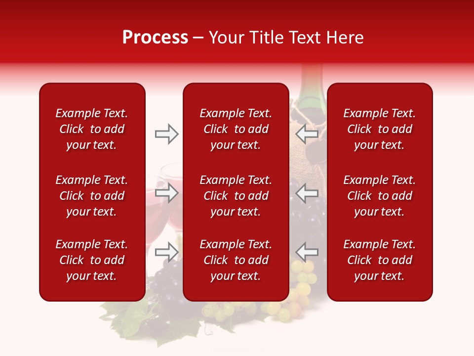 Bunch Grapes Blue PowerPoint Template