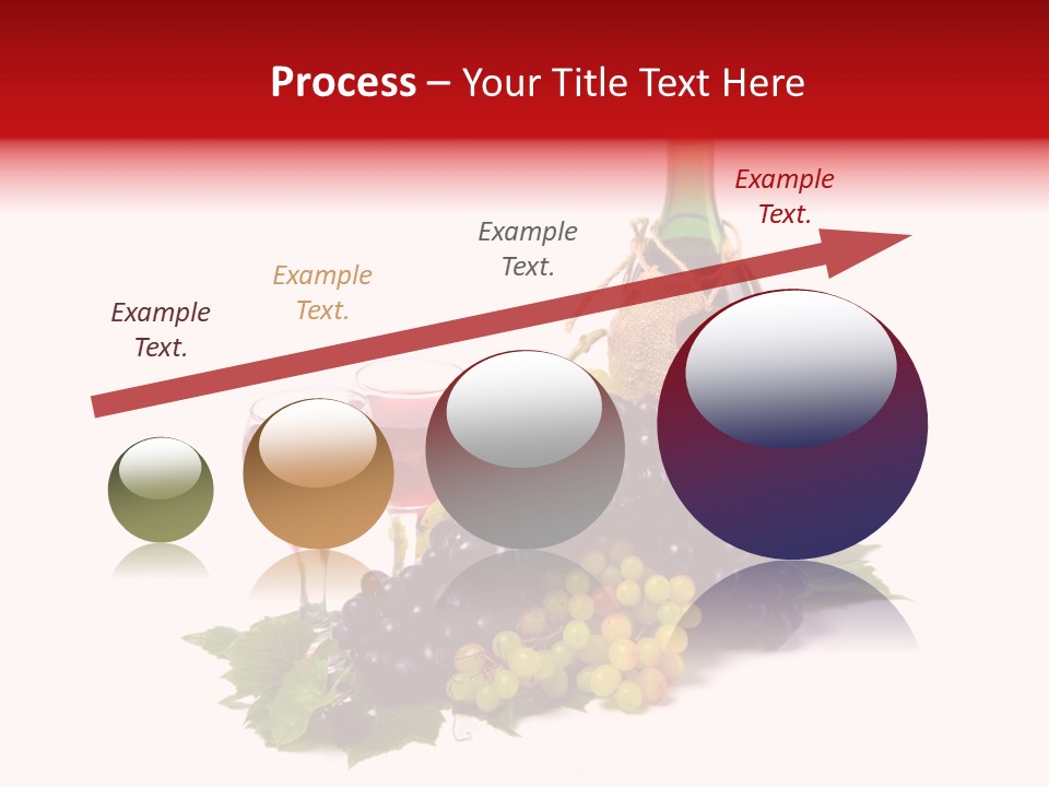 Bunch Grapes Blue PowerPoint Template