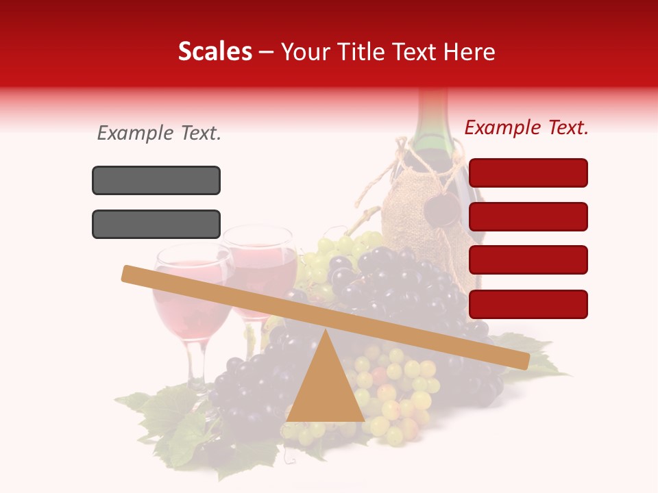 Bunch Grapes Blue PowerPoint Template