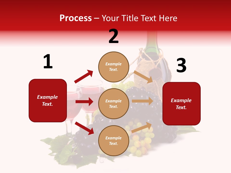 Bunch Grapes Blue PowerPoint Template