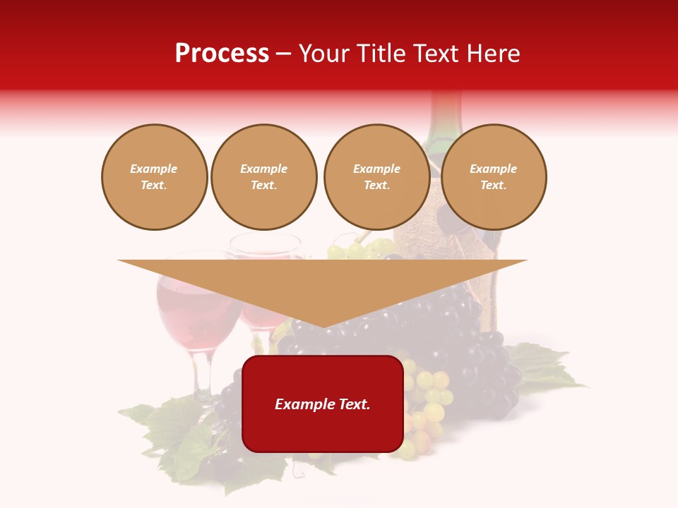 Bunch Grapes Blue PowerPoint Template