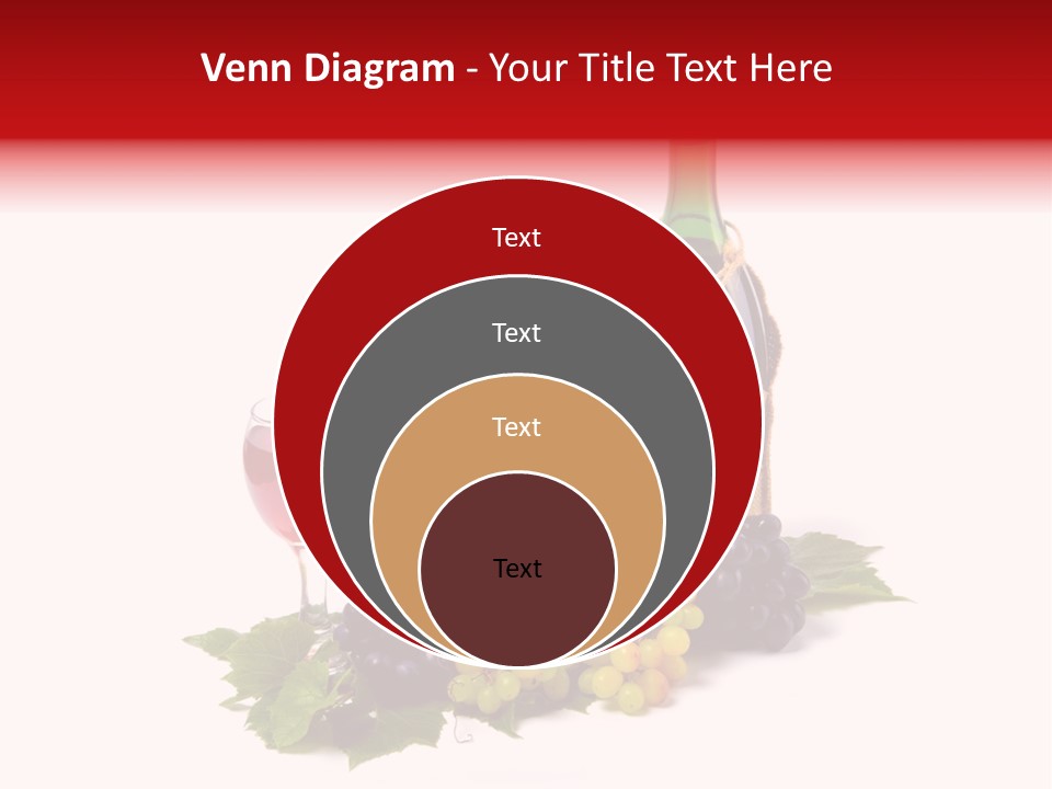 Bunch Grapes Blue PowerPoint Template