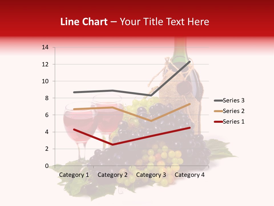 Bunch Grapes Blue PowerPoint Template
