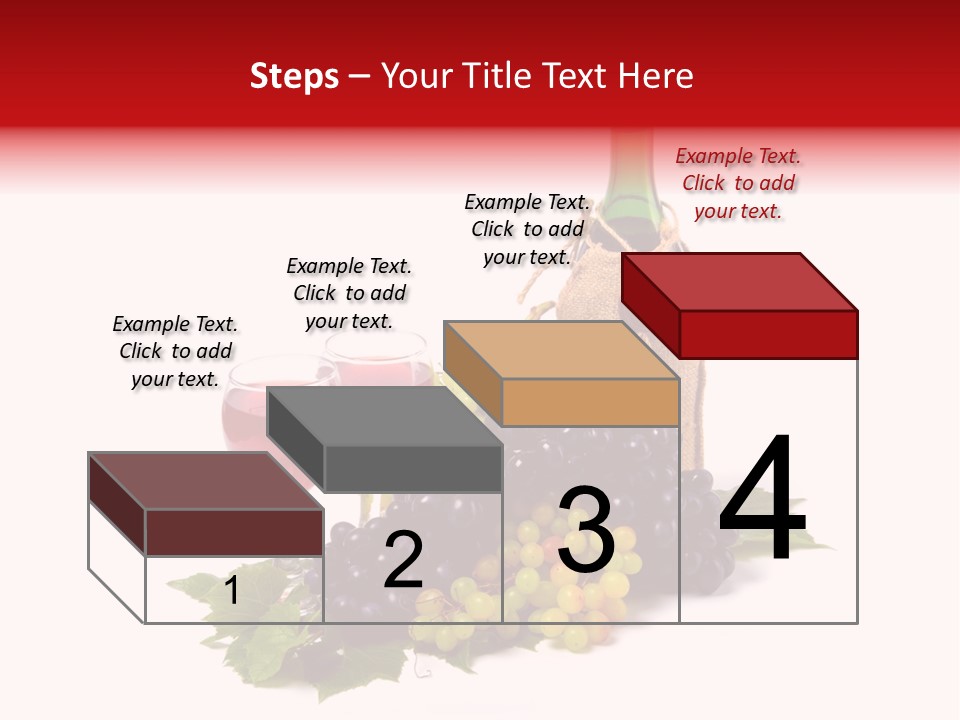 Bunch Grapes Blue PowerPoint Template