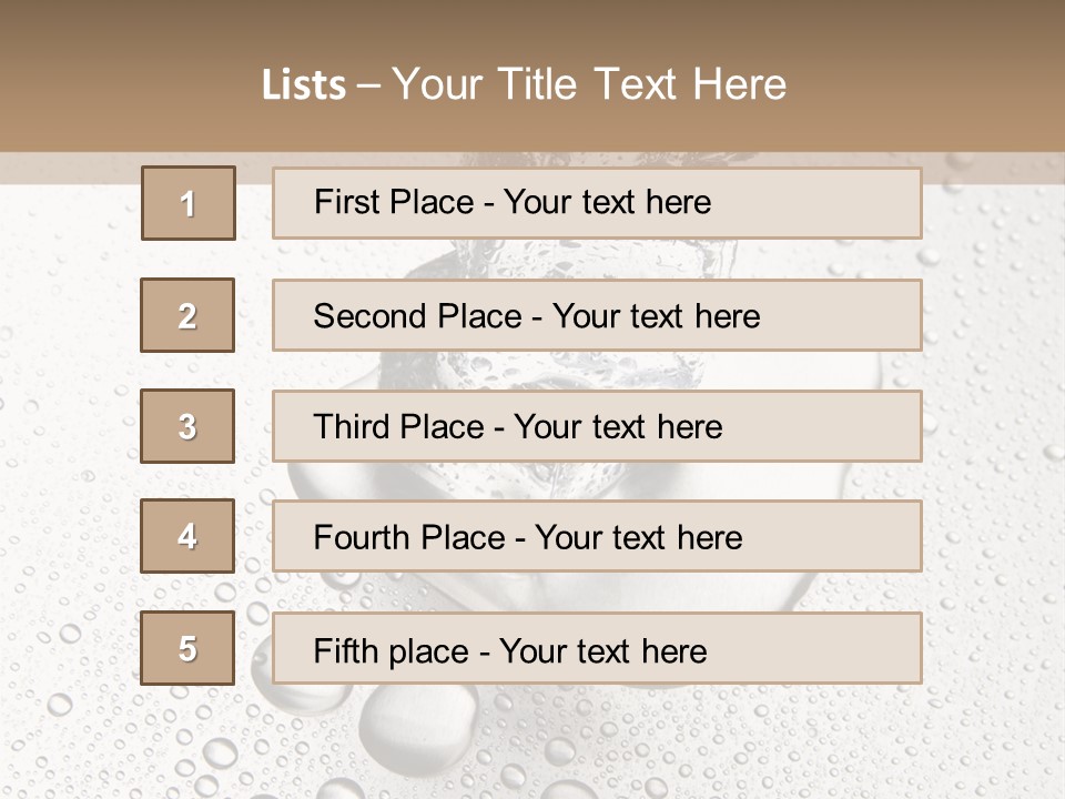 Melt Refreshing Cold PowerPoint Template