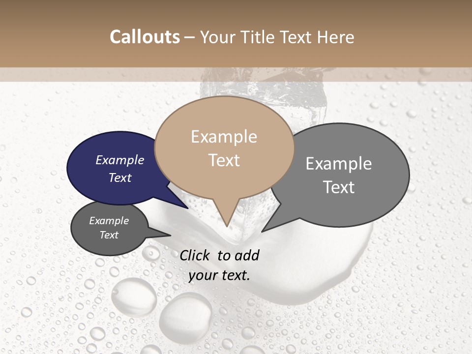 Melt Refreshing Cold PowerPoint Template