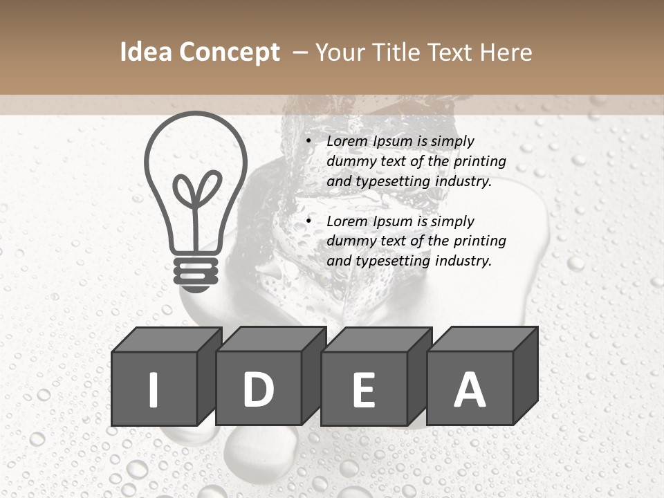 Melt Refreshing Cold PowerPoint Template