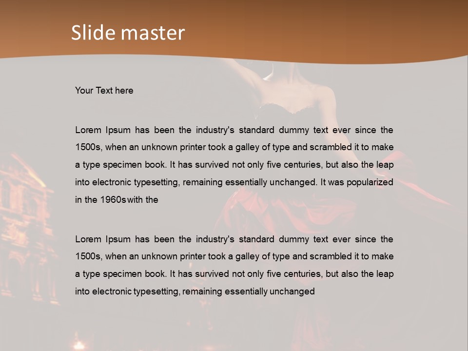 Person Rose Clothing PowerPoint Template