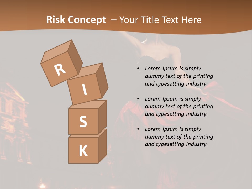 Person Rose Clothing PowerPoint Template