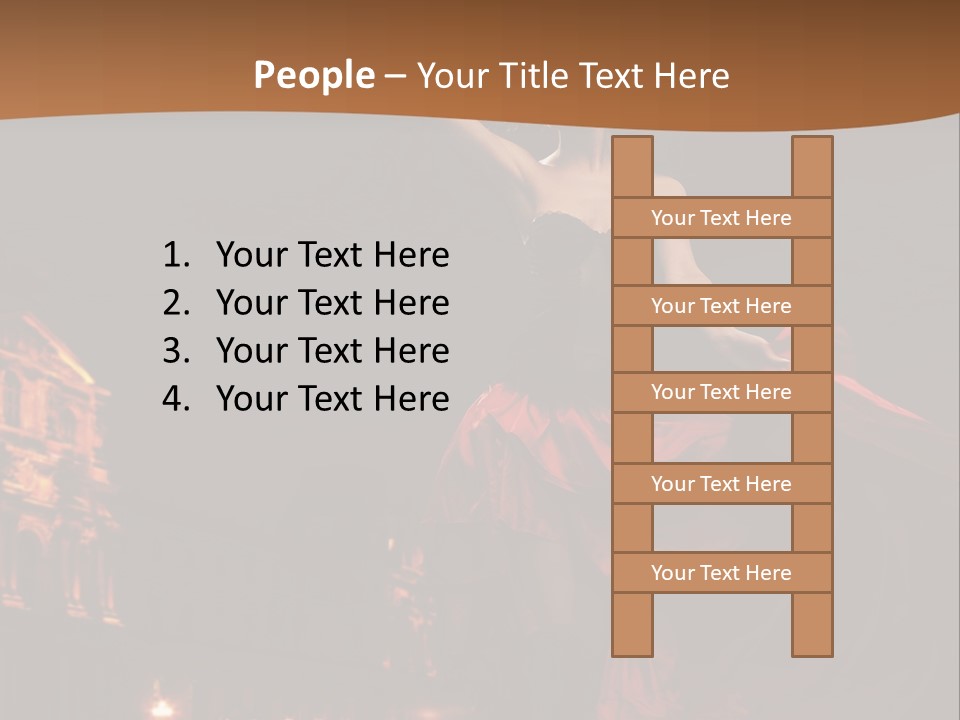 Person Rose Clothing PowerPoint Template