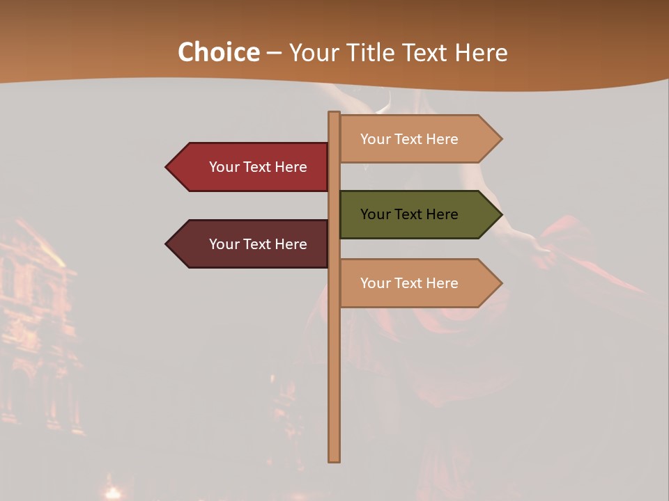 Person Rose Clothing PowerPoint Template