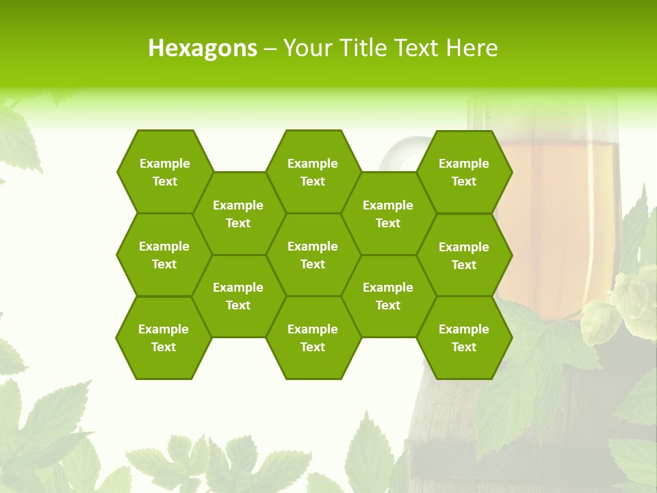 Glass Plant Branch PowerPoint Template