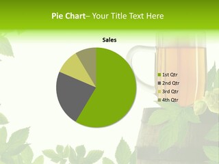 Glass Plant Branch PowerPoint Template