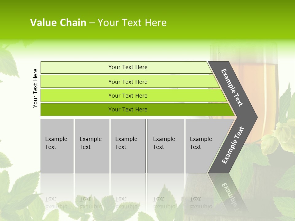 Glass Plant Branch PowerPoint Template