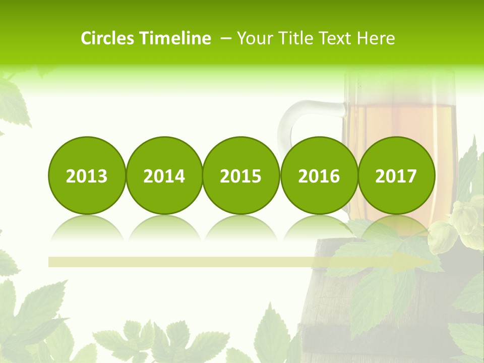 Glass Plant Branch PowerPoint Template