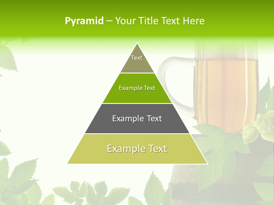 Glass Plant Branch PowerPoint Template