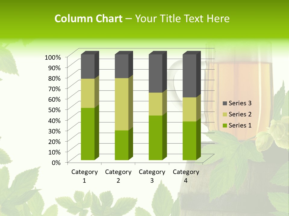 Glass Plant Branch PowerPoint Template