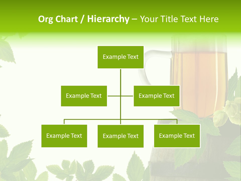 Glass Plant Branch PowerPoint Template