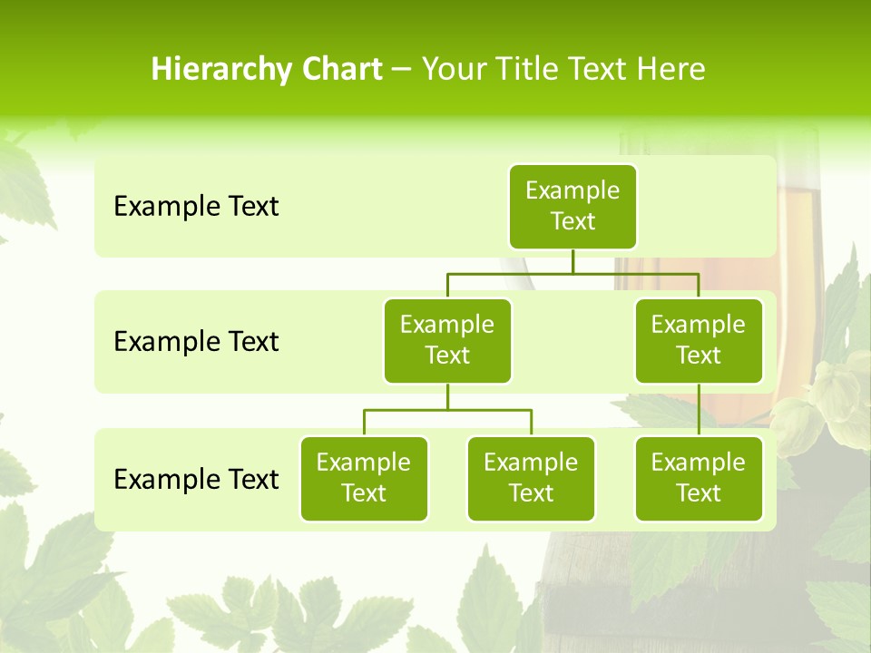 Glass Plant Branch PowerPoint Template